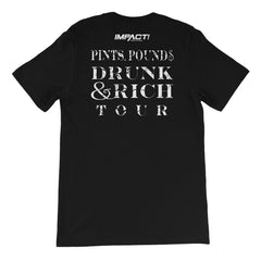 Beer Money Pints, Pounds, Drink & Rich Tour Unisex Short Sleeve T-Shirt