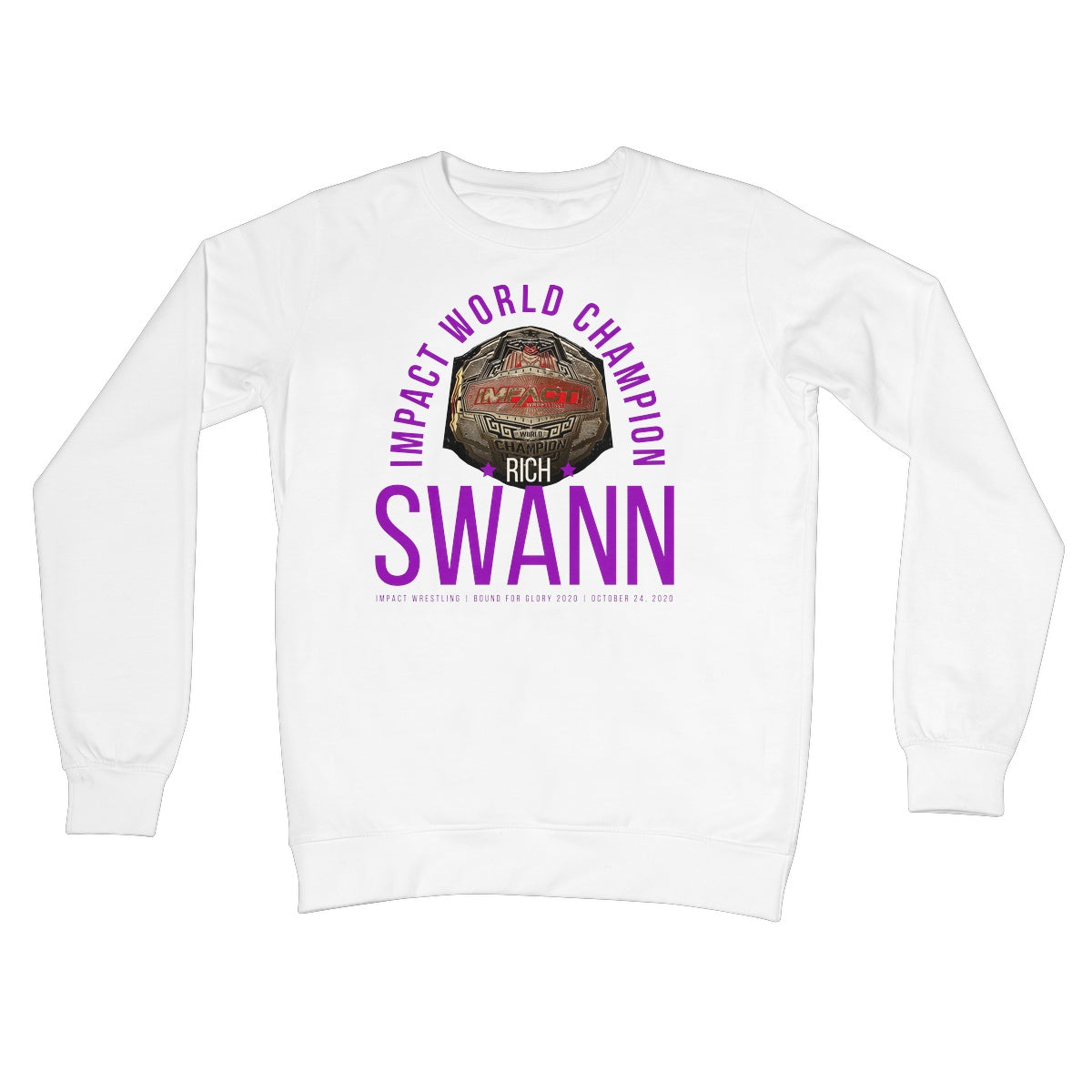 Rich Swann Champ Purple Crew Neck Sweatshirt