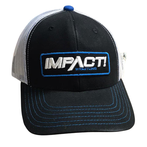 Impact Logo Black/White Mesh Trucker Cap
