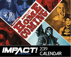 Impact Wrestliung 2019 Calendar 13 month Calendar